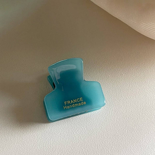 Minimalist Gold-Tone Mini Tortoise Hair Claw