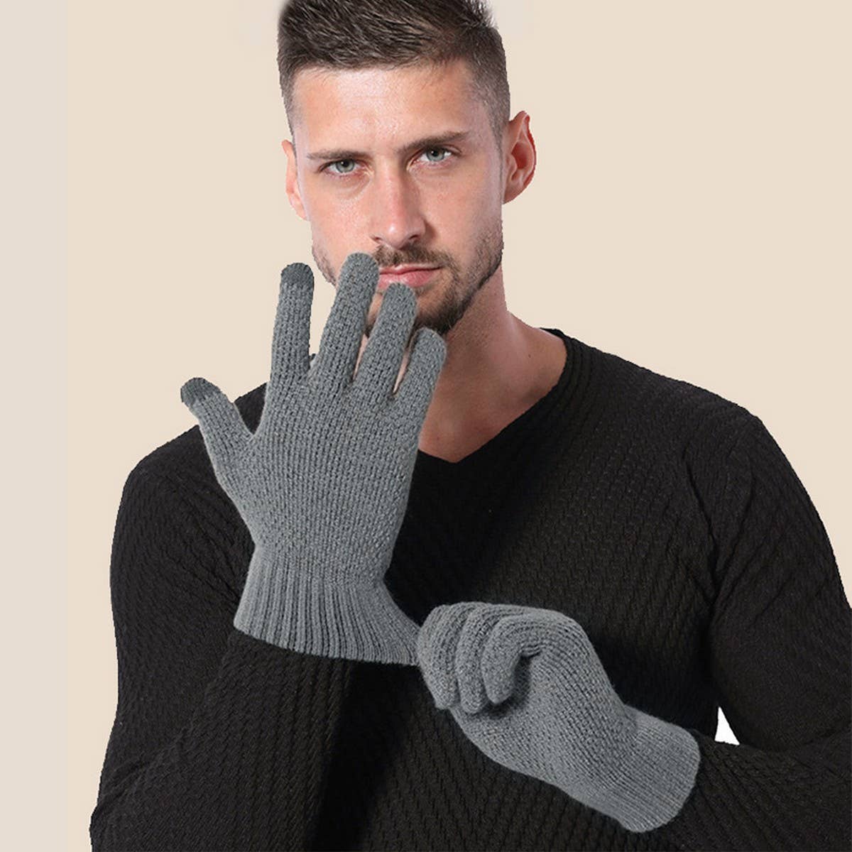 NEW MEN'S COLD-PROOF KNITTED TOUCHSCREEN GLOVES_CWAG0395