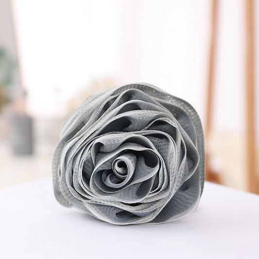 LARGE BATH FLOWER FOAMING NET TWO-COLOR BATH POUF