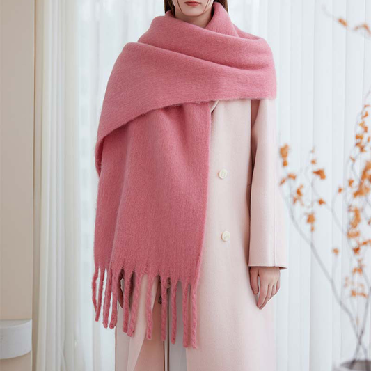 Cozy Solid Scarf ? Winter Thick Warm Wrap