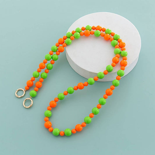 47.24"Macaron Color Round Bead Bag Chain_CWMM5107