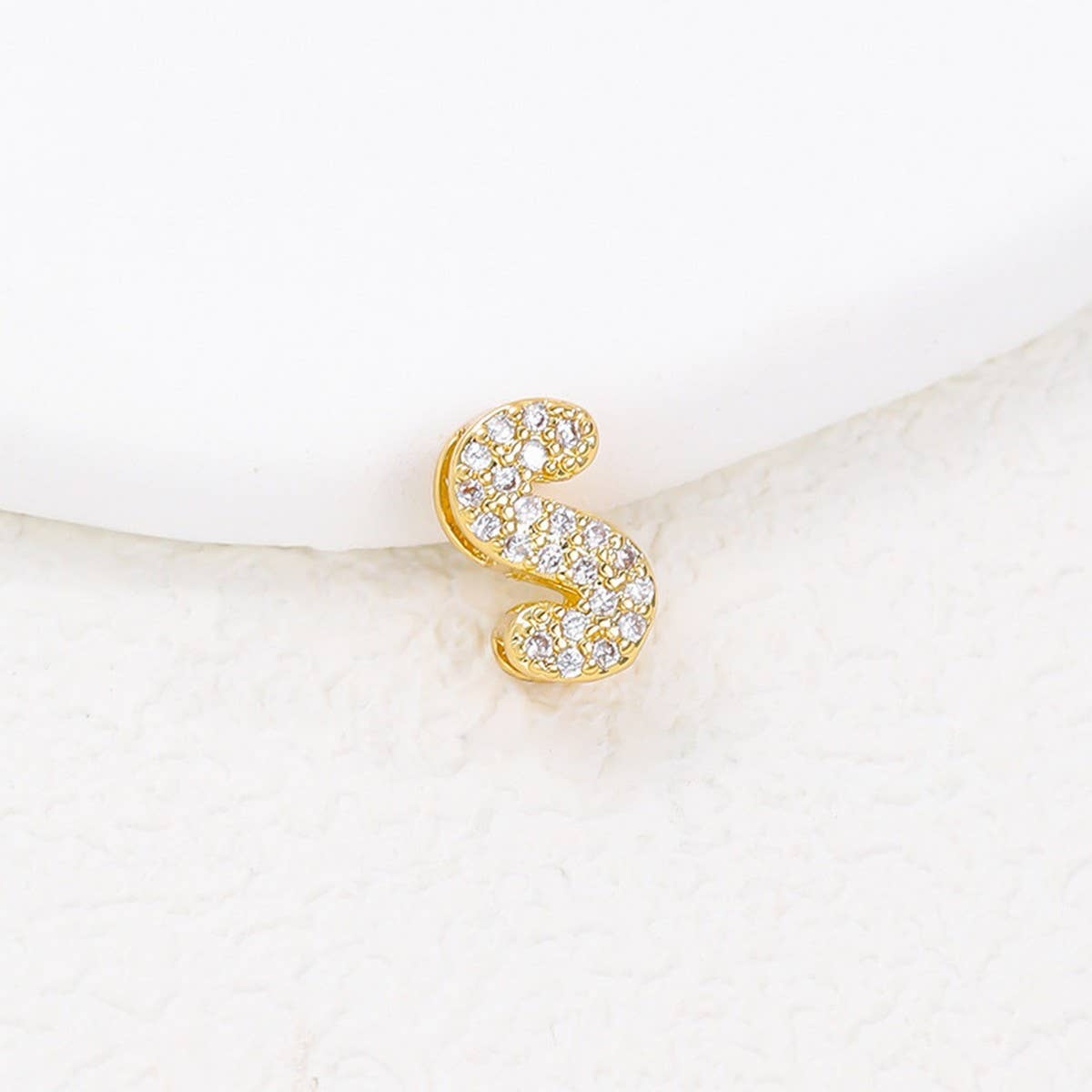 Tiny Zirconia Pendant 26 Letters Necklace