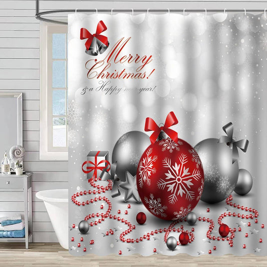 HOT SALE CHRISTMAS WATERPROOF SHOWER CURTAIN