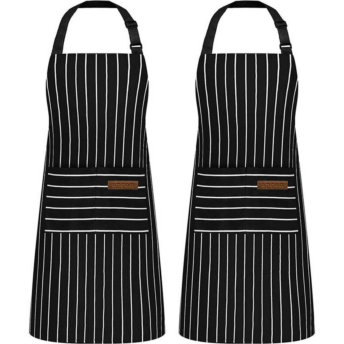CWMM1817_Striped Multi Purpose Apron With Pocket