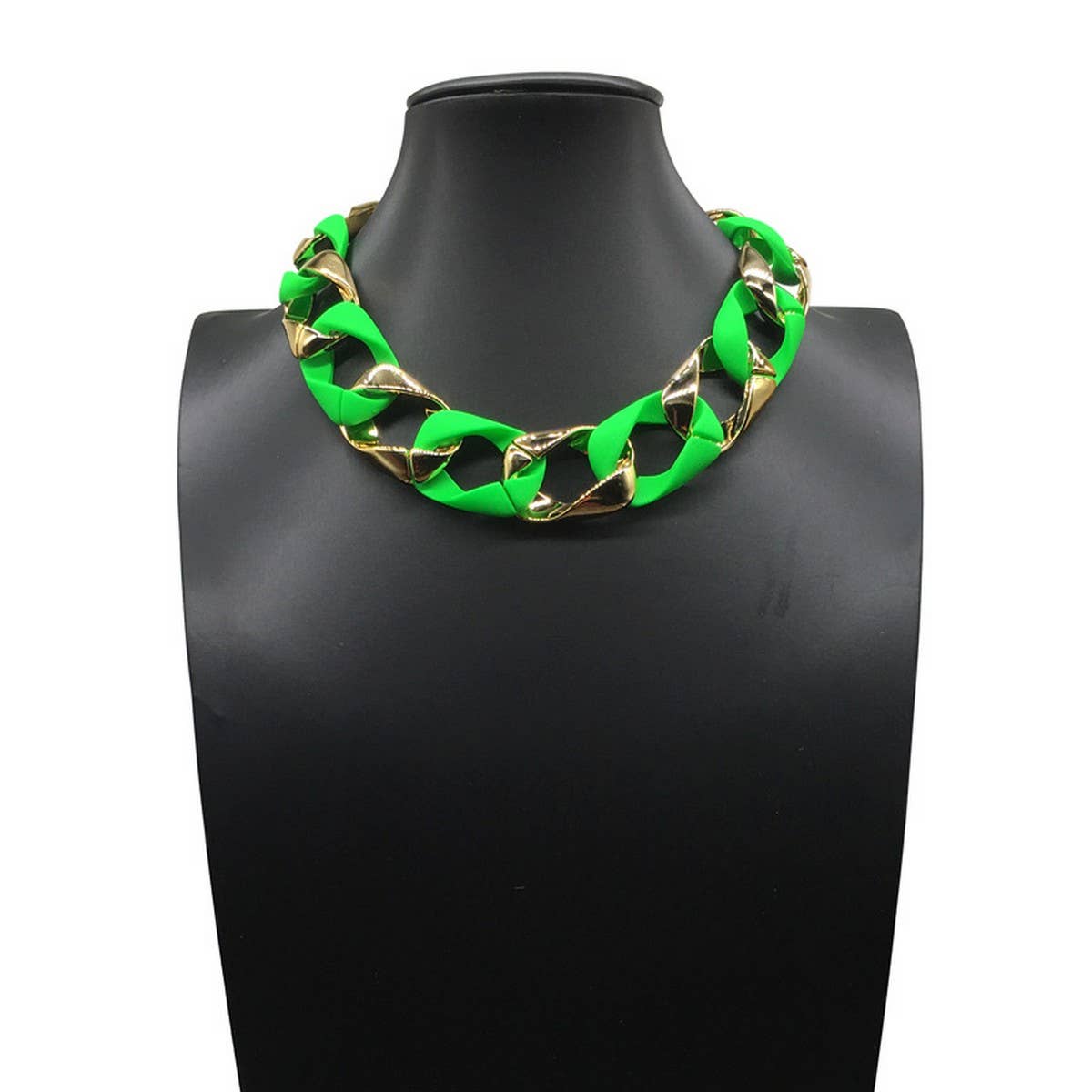 RESIN ACRYLIC HIP-HOP STYLE NECKLACE_CWMM4933