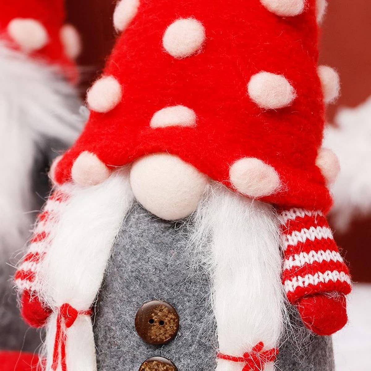 Plush Red Hat Faceless Gnome Christmas Doll_CWAJE05402