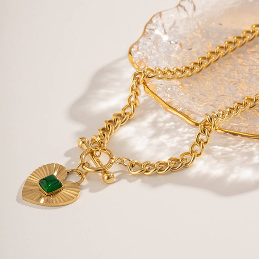 RETRO LIGHT LUXURY OT BUCKLE DESIGN NECKLACE_CWAJE1442