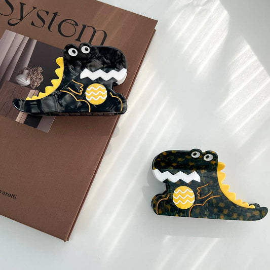 Acetate Ocean Animal Hair Claw Clip_CWAHA5949