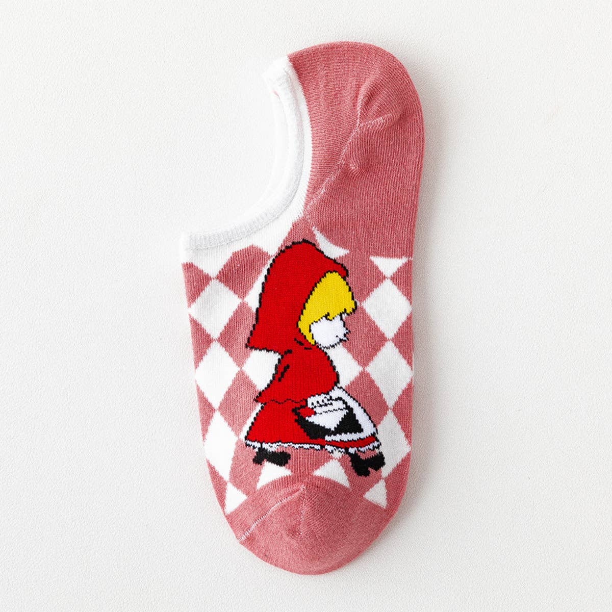 WOMEN PRINTED CUTE INVISIBLE SHALLOW BOAT SOCKS