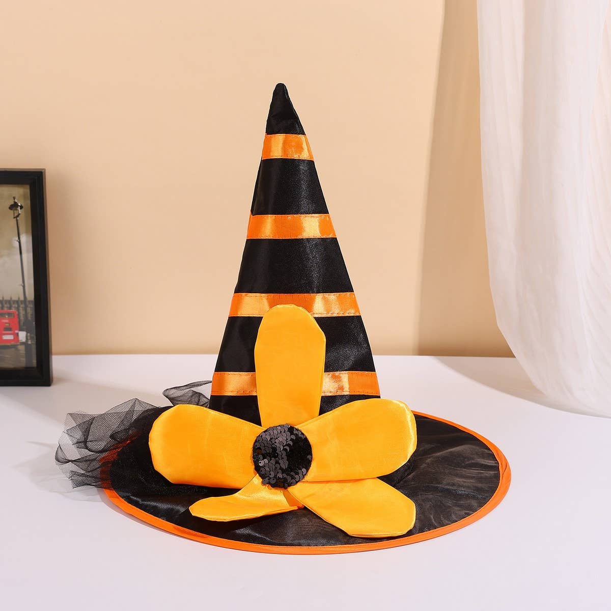 CWAH4025_HALLOWEEN FLOWER PARTY WITCH HAT
