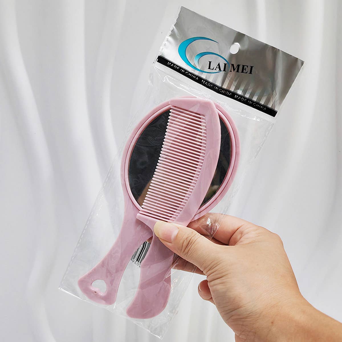 CHILDREN HANDLE 2-PIECE MIRROR COMB SET