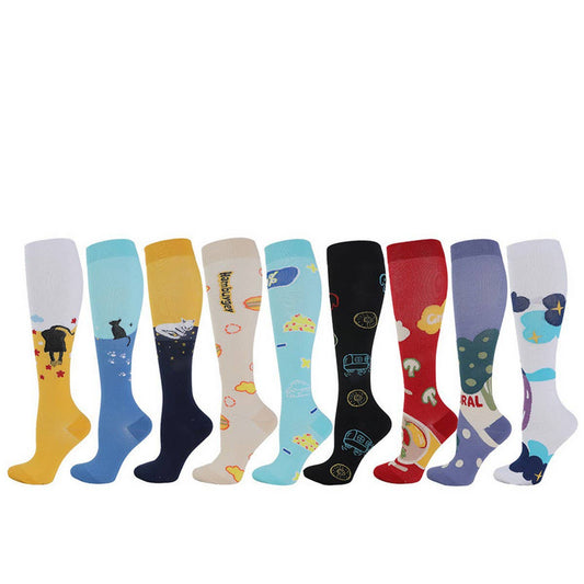 WOMEN'S CYCLING SPORTS LONG COMPRESSION SOCKS