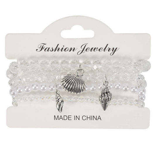 CWAJE05707_BOHO OCEAN STARFISH DOLPHIN SHELL BRACELET