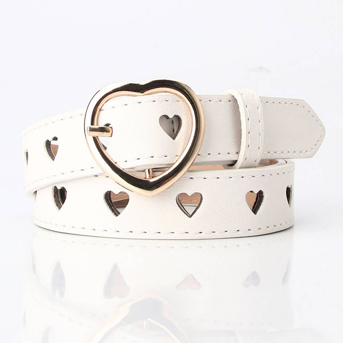CWABE0910_VERSATILE HEART HOLLOW PIN BUCKLE BELT