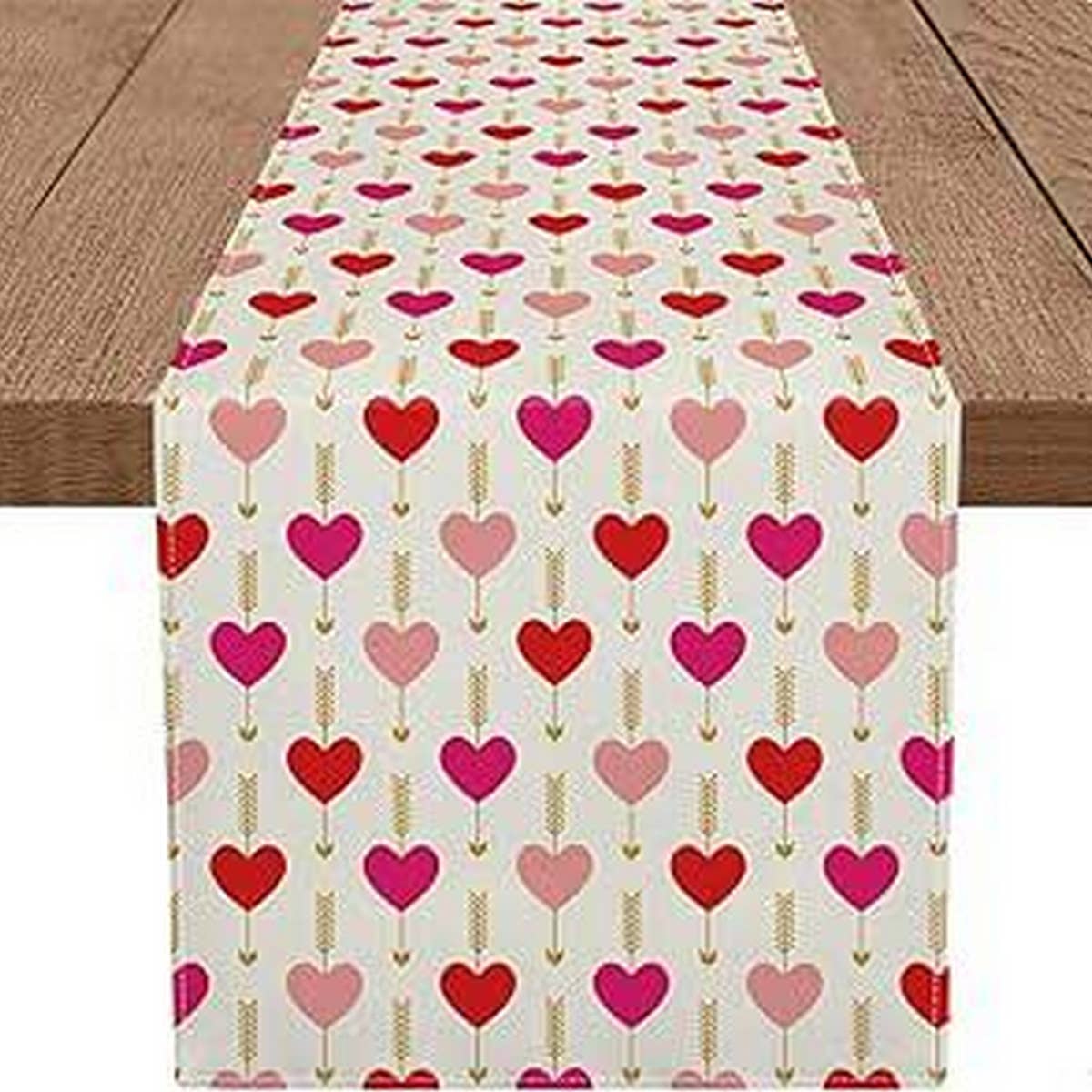 VALENTINE'S DAY HEART ROSE PRINTED TABLECLOTH