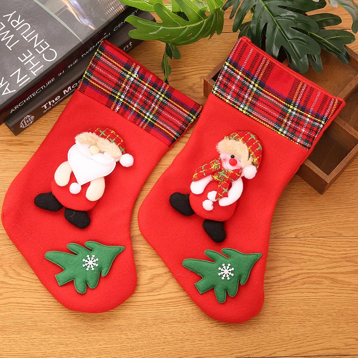 NEW CARTOON CHRISTMAS SOCKS GIFT BAG