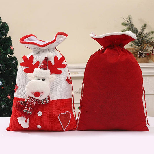 CWMM1749_Christmas Knit Candy Bag Large Bunche Gift Bag