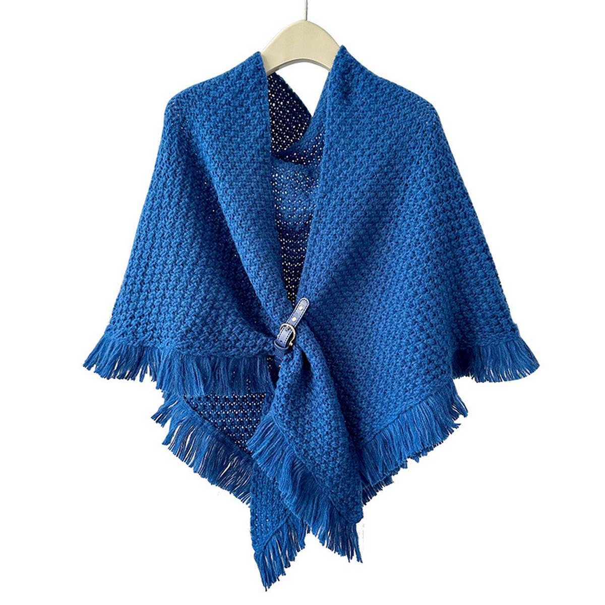 Winter Tassel Cape Scarf Shawl for Warm Layering