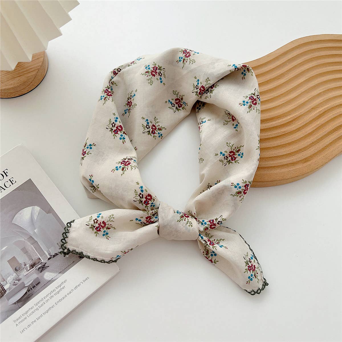 Cotton Linen Square Scarf for Women¡¯s Neck Wrap