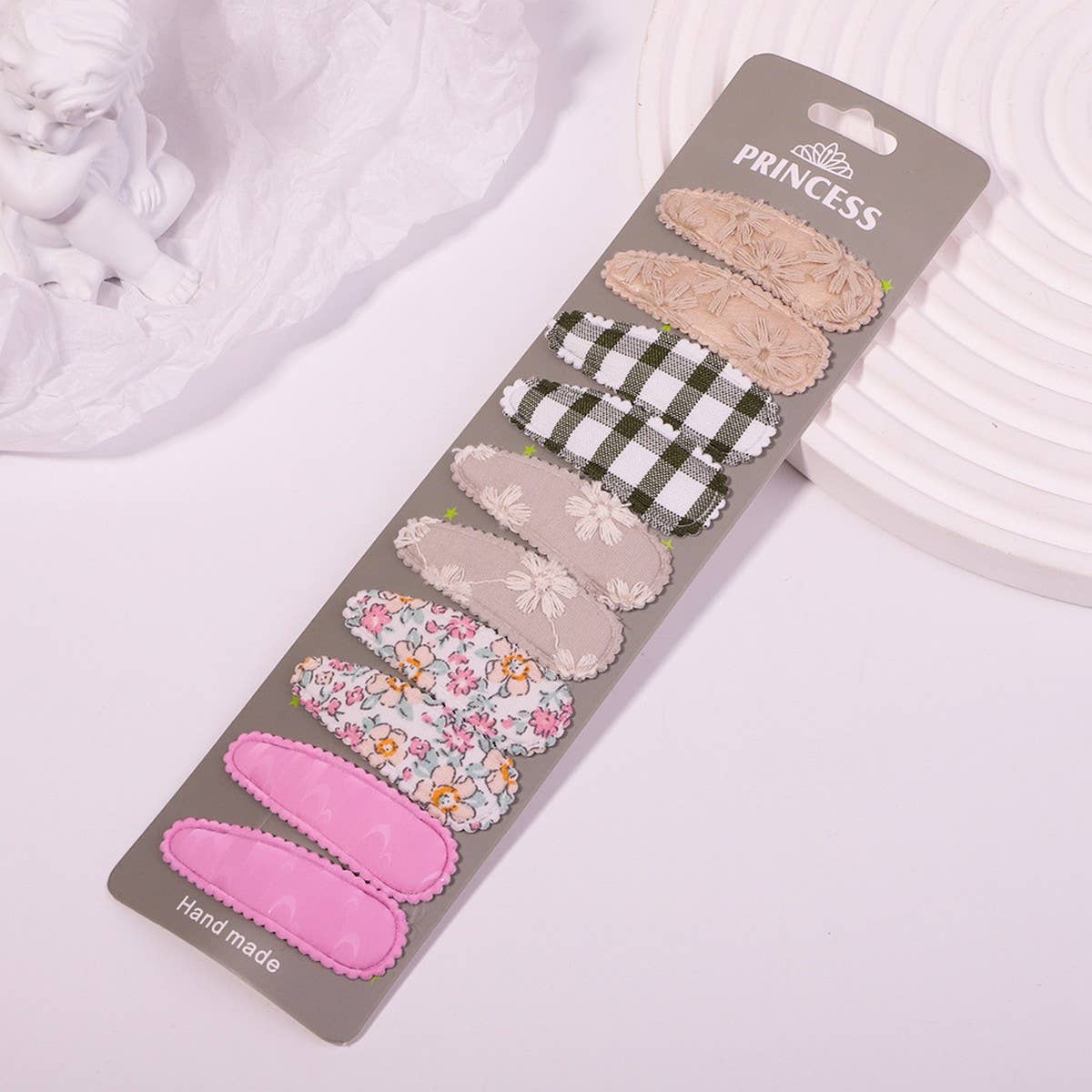 Floral Embroidered BB Clip Set ? Fresh & Cute