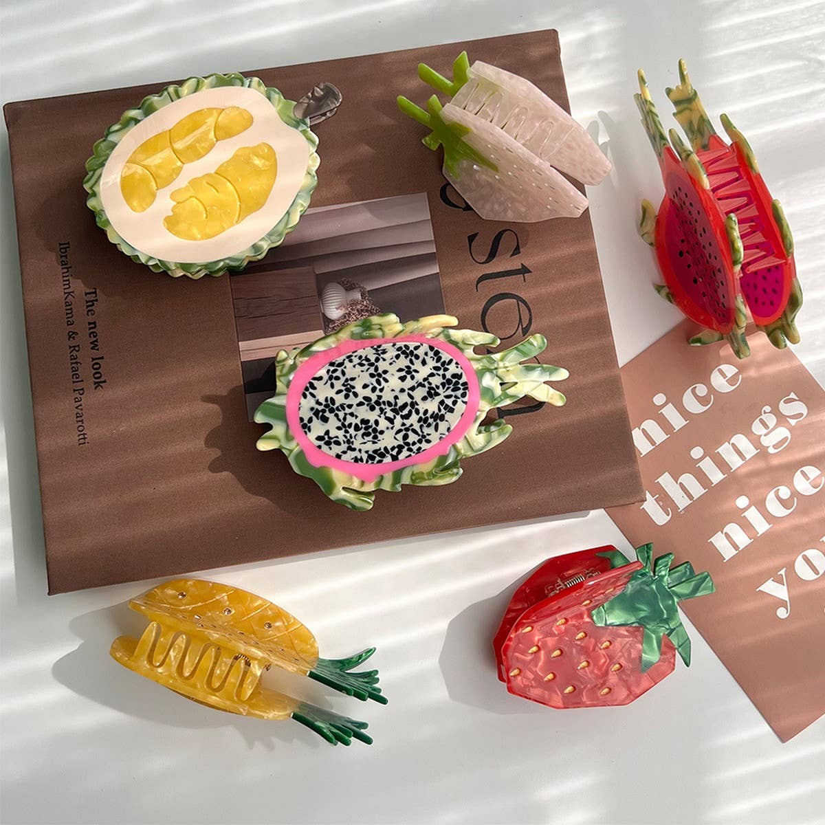 Fruit Acetate Hair Claw Clip for High Ponytail£ßCWAHA5784