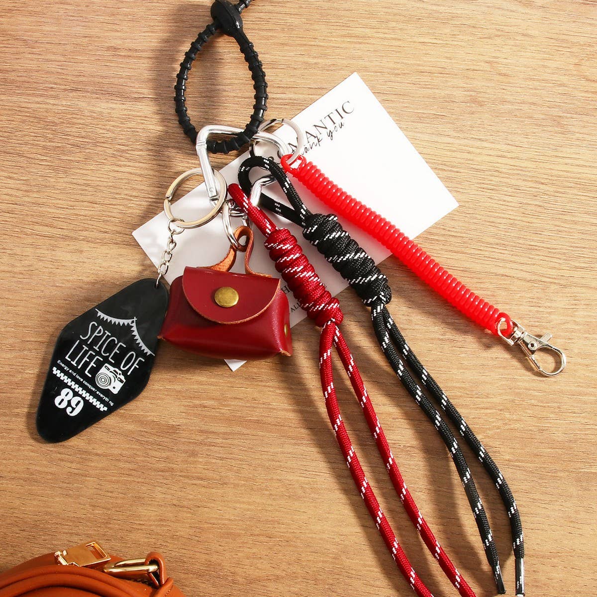 Fashion Leather Leopard Print Mini Bag Charm_CWMM7556