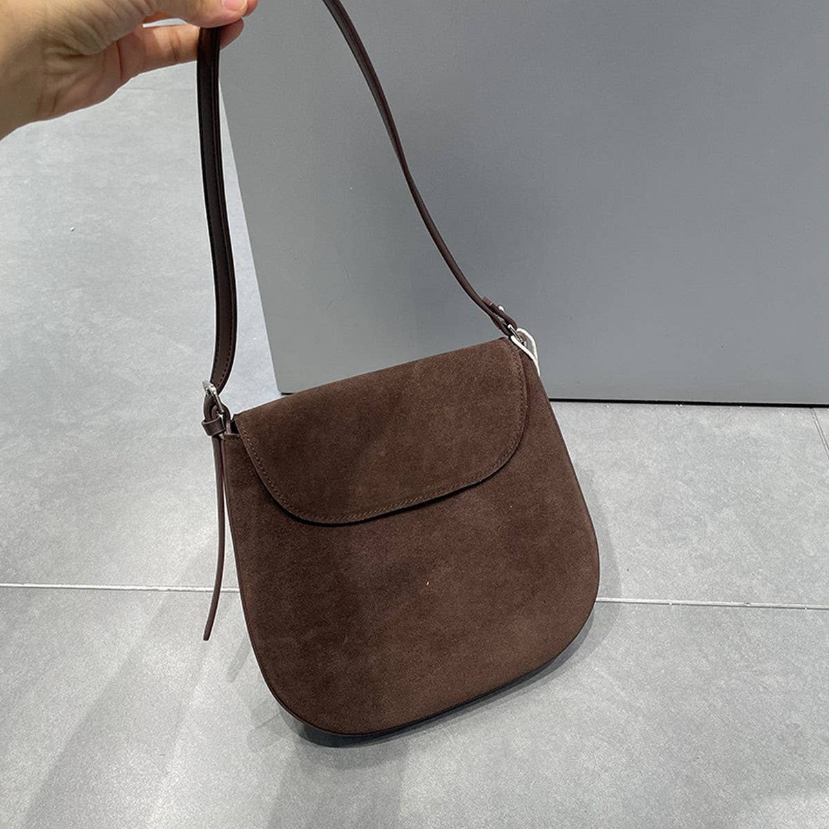 RETRO NICHE DEERSKIN BAG SHOULDER MESSENGER BAG_CWAB4112