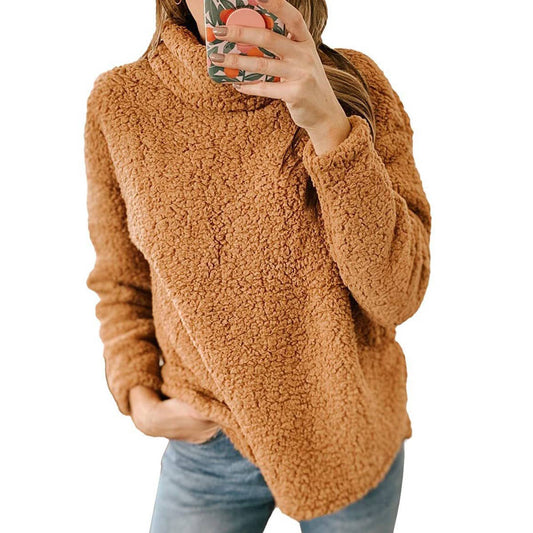 TREND WARM HOODIE PLUSH FASHION CASUAL WOMAN