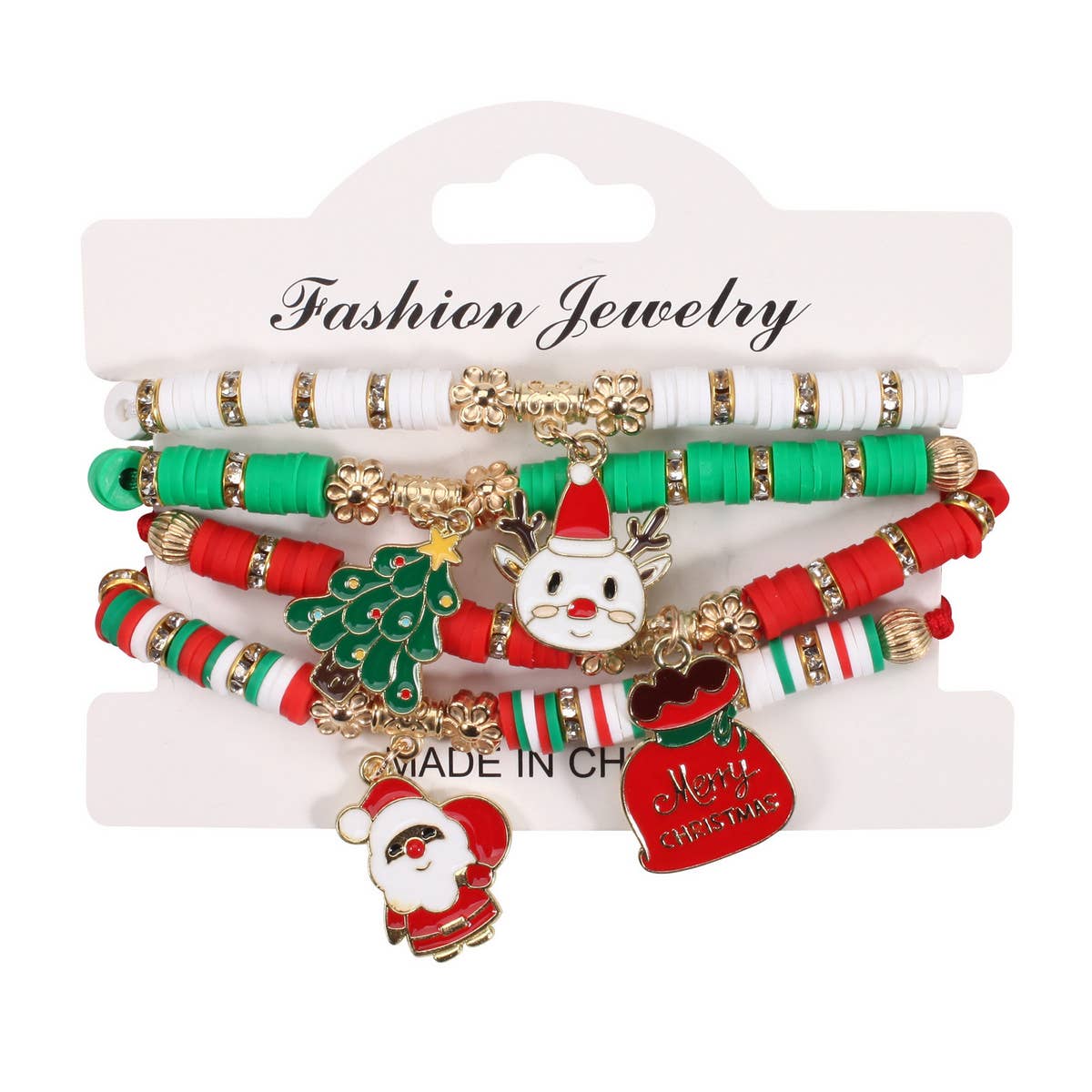 HAND-BEADED BRAIDED ADJUSTABLE BRACELET