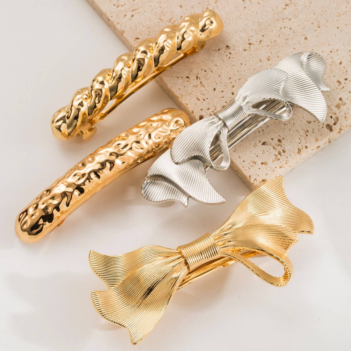 Butterfly Bow Geometric Spring Hair Claw Clip_CWAHA6194