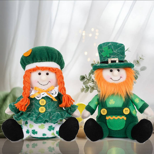 ST. PATRICK'S DAY GREEN SKIRT DOLL ORNAMENT_CWMM3453