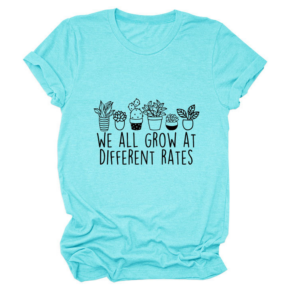 Printed Crew Neck Tee, We All Grow Graphic_CWTTS1493