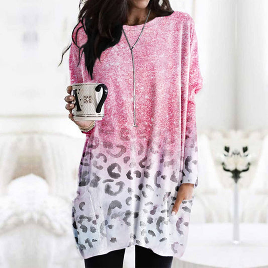 STYLISH PRINT CASUAL T-SHIRT WITH POCKET