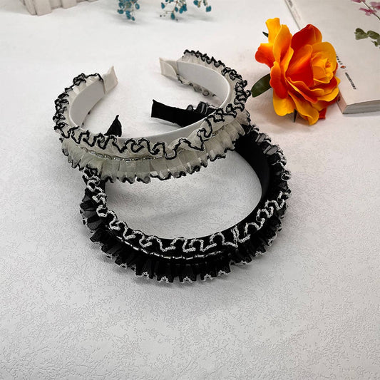 CASUAL RHINESTONE MESH HEADBAND_CWAHA2585