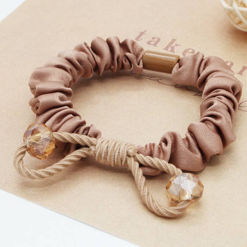 WOMEN BOW RUBBER BAND HAIR SCRUNCHIES_CWAHA0137