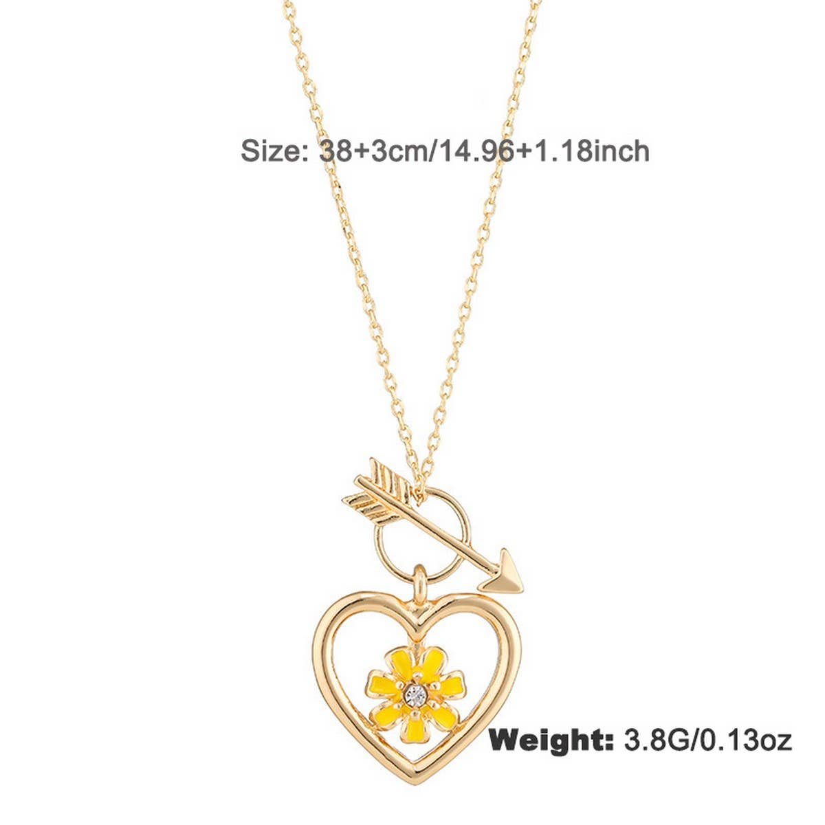 NEW ANGEL SWORD LOVE FLOWER NECKLACE FOR WOMEN