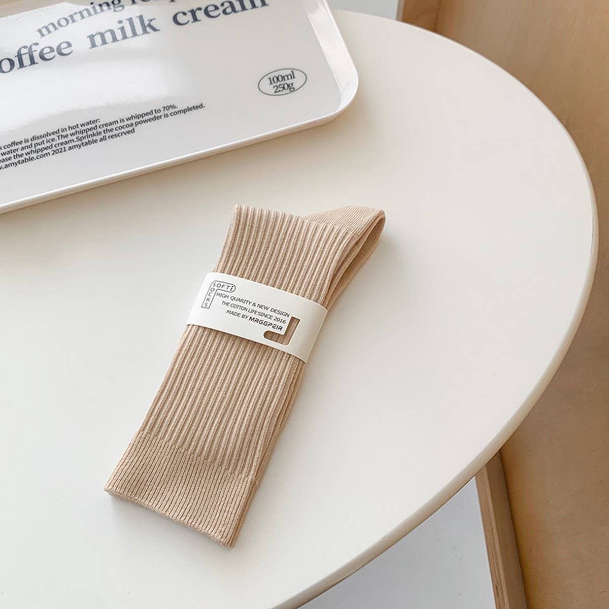 CWMS2495_SPRING AND SUMMER MACARON COLOR SOCKS