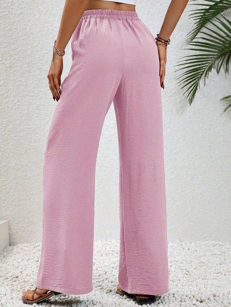 All-in-one floor-length straight leg pants