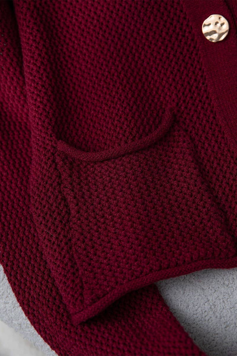 CWOCAL2290_CASUAL SOLID COLOR LONG SLEEVE KNIT CARDIGAN