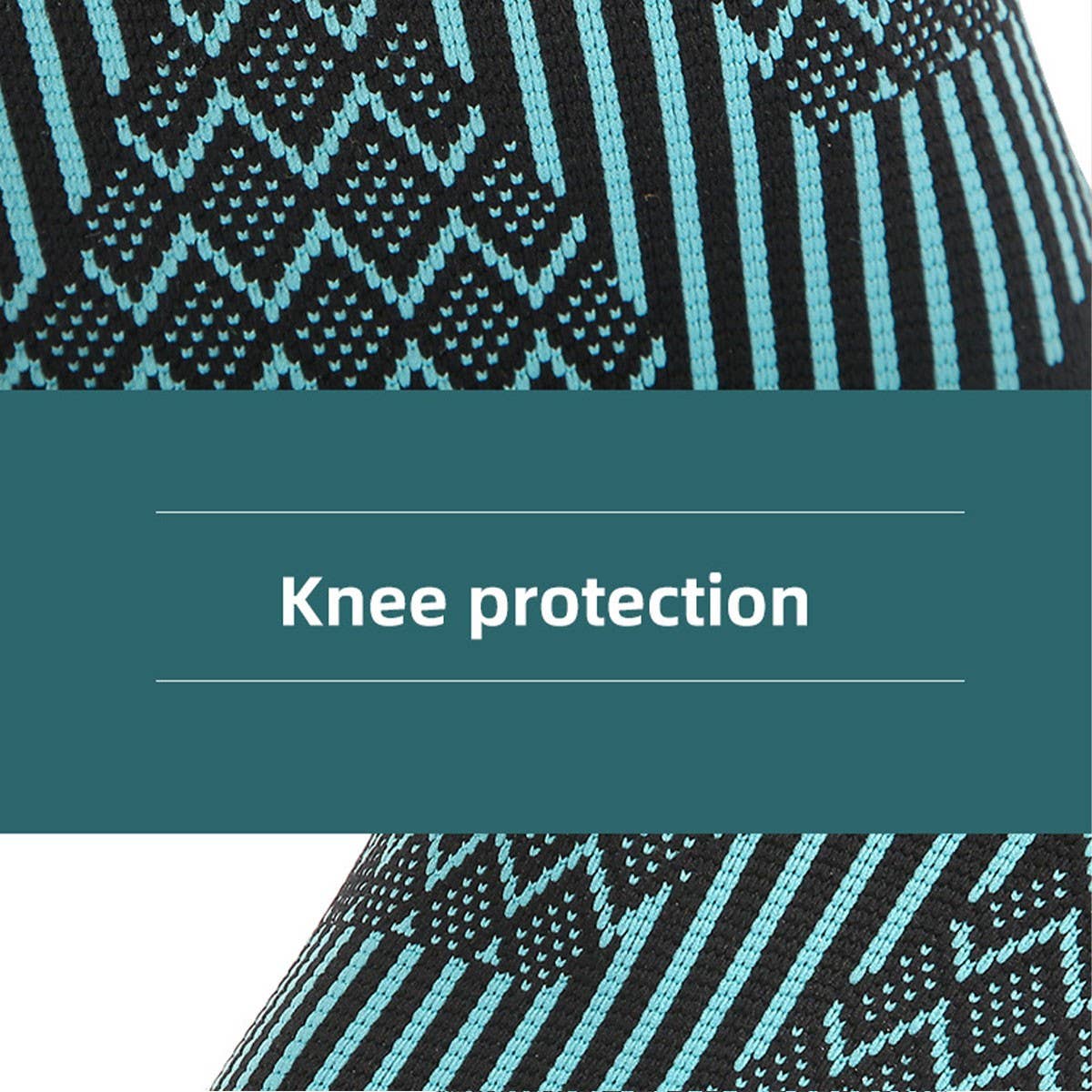 Elastic Knee Brace with Double Wave Non-Slip Grip