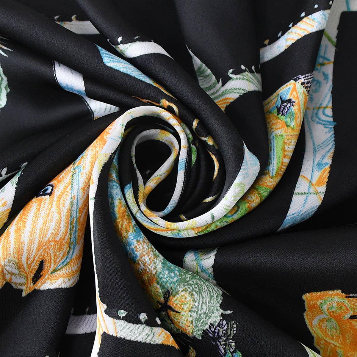 2024 NEW ALL-MATCH CARTOON PRINTED SQUARE SCARF_CWASC1161