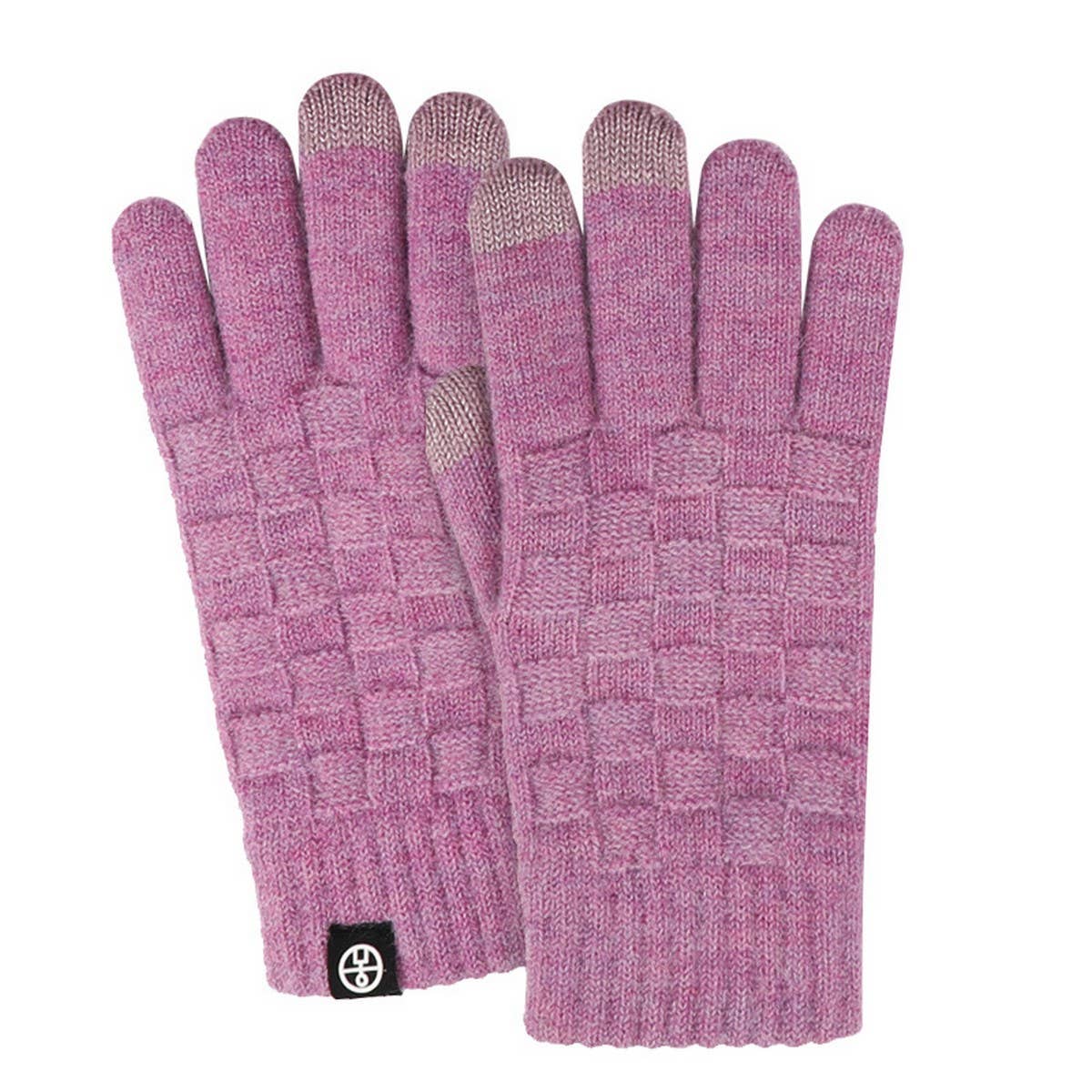 WINTER WOOLEN CHECKERED TOUCH SCREEN GLOVES_CWAG0409
