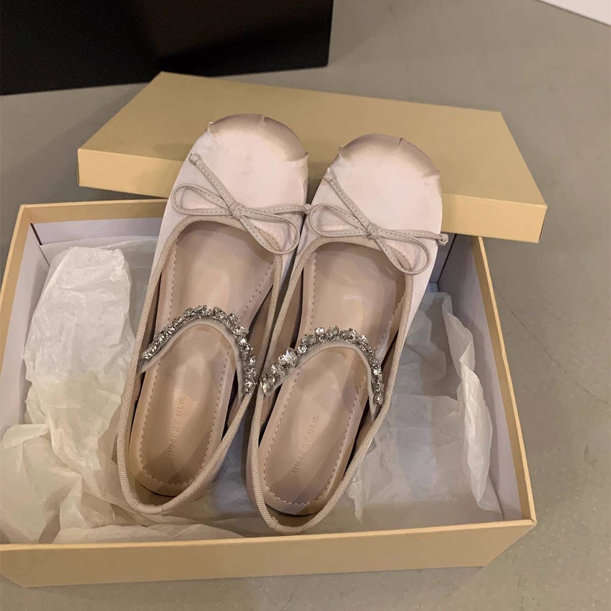 Pink Wedge Ballet Flats Mary Janes for Women_CWSHF0087