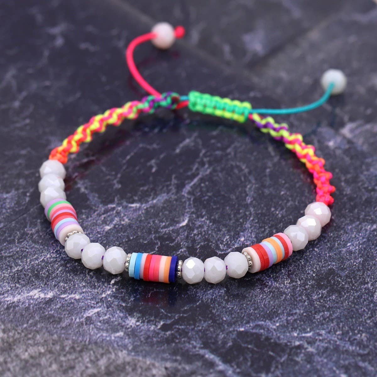 NEW COLORFUL HAND-WOVEN ADJUSTABLE BRACELET