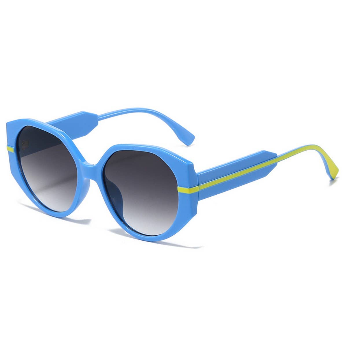 FULL FRAME ROUND FASHION SUNGLASSES