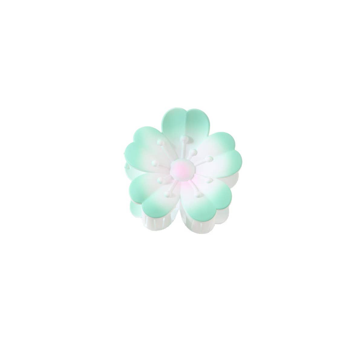 Flower Gradient Heart Petal Hair Claw Clips