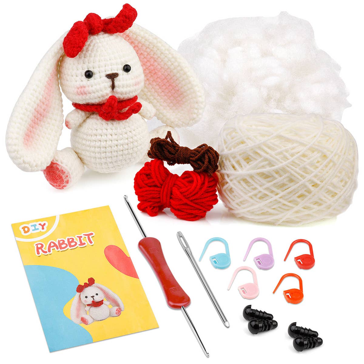 HANDMADE DOLL RABBIT CROCHET MATERIAL PACK