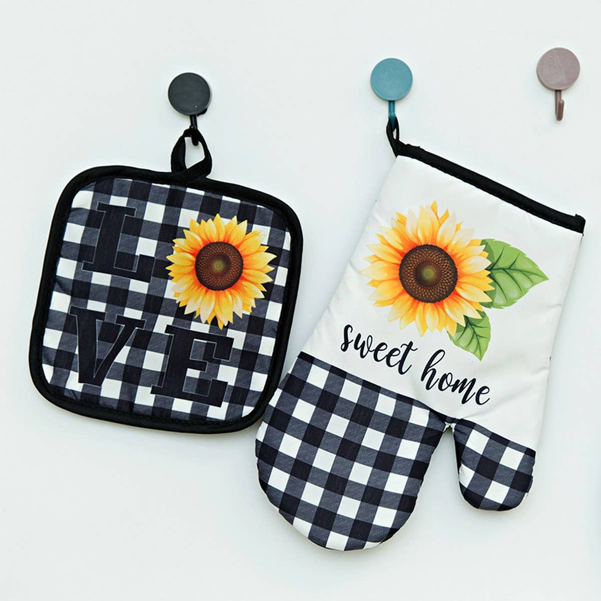 SUNFLOWER PRINT ANTI-SCALDING 2-PIECE SET