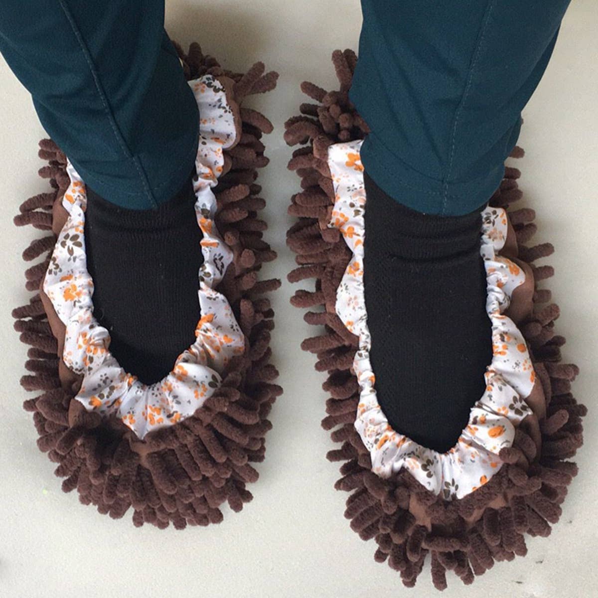 MICROFIBER MOP SLIPPERS SHOES COVER MOP SOCKS