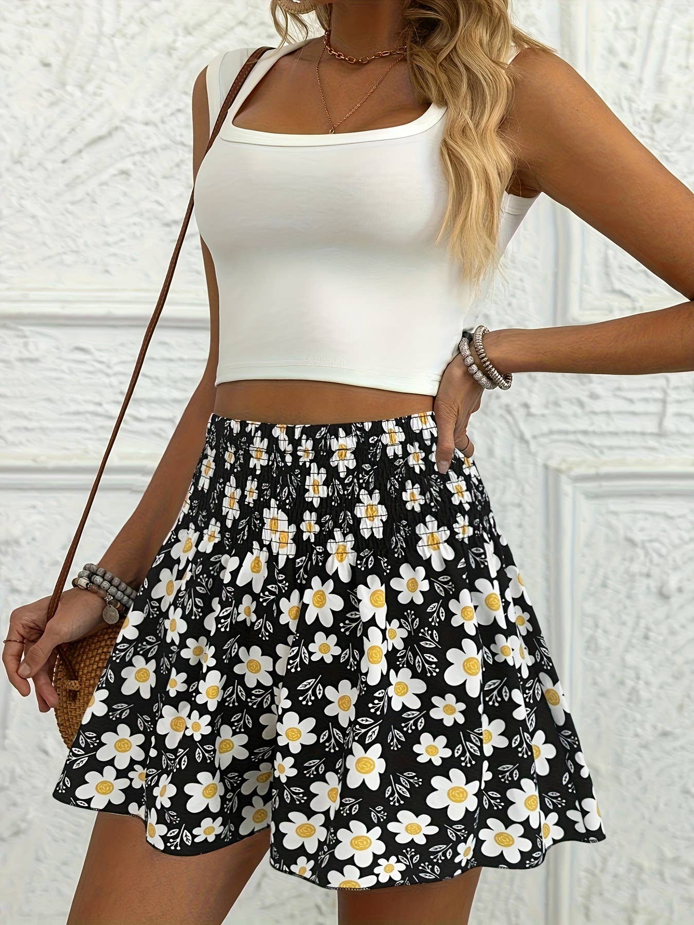 Printed fashionable casual shorts